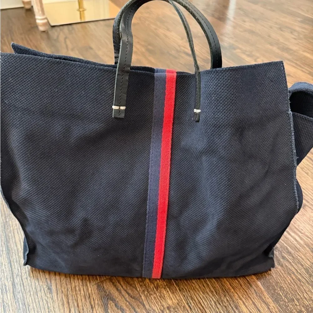 Clare V. Simple Perforated Suede Tote